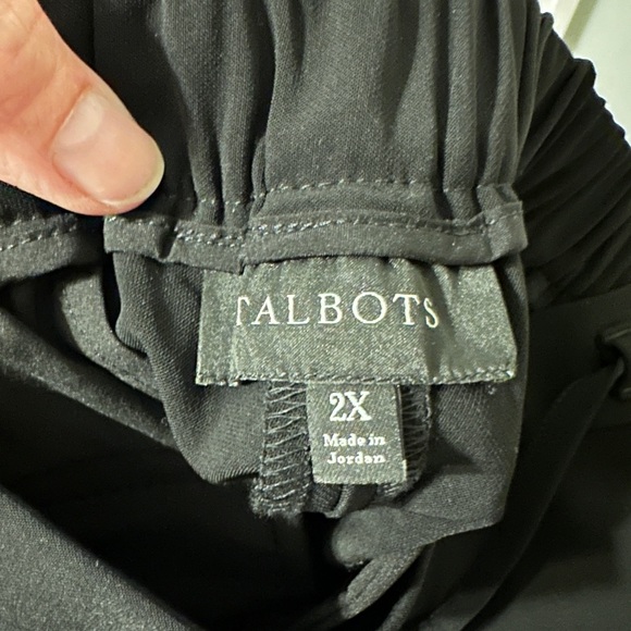 Talbots wide leg black dress pants size 2X - Picture 3 of 5